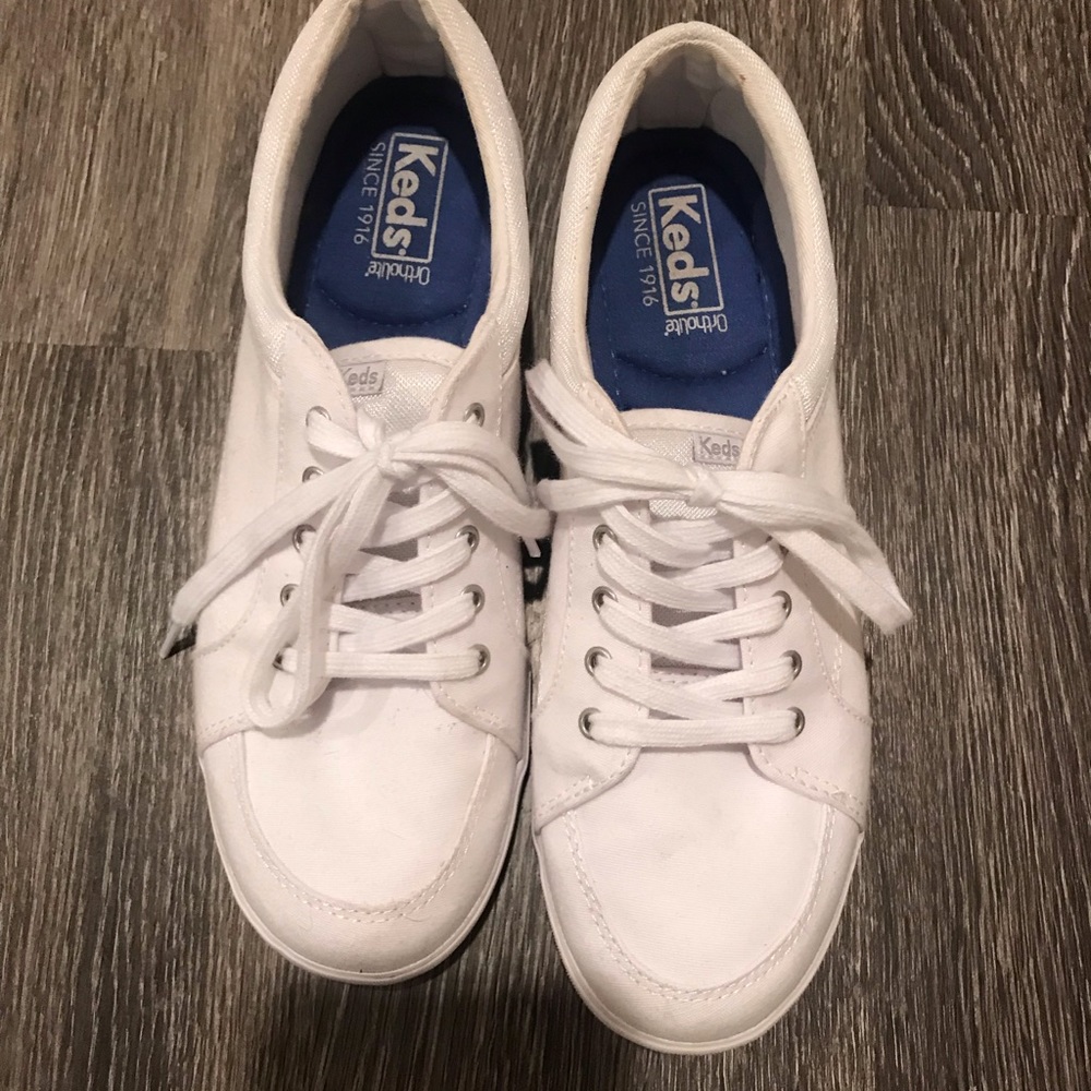 White canvas keds